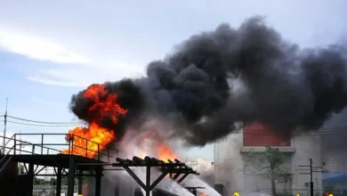 آتش‌سوزی در تأسیسات گاز طبیعی سیلیوری