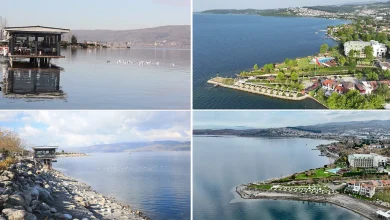 کاهش مساحت دریاچه ساپانجا