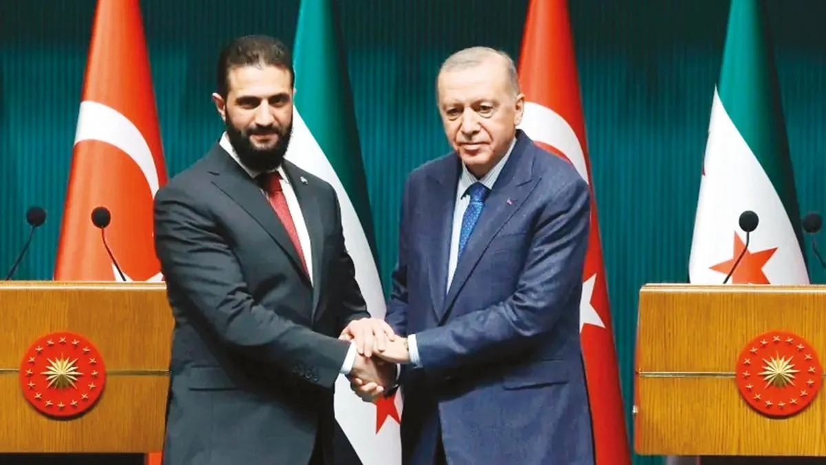 تشکر احمدالشرع از اردوغان