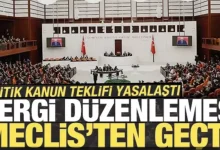 تصویب بسته جدید مالیاتی در مجلس ترکیه