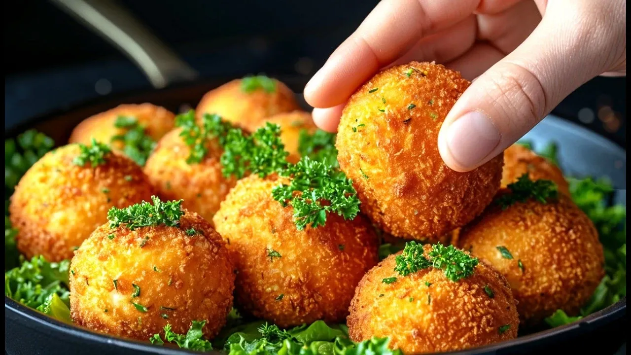 طرز تهیه توپک های برنجی تردو و خوشمزه