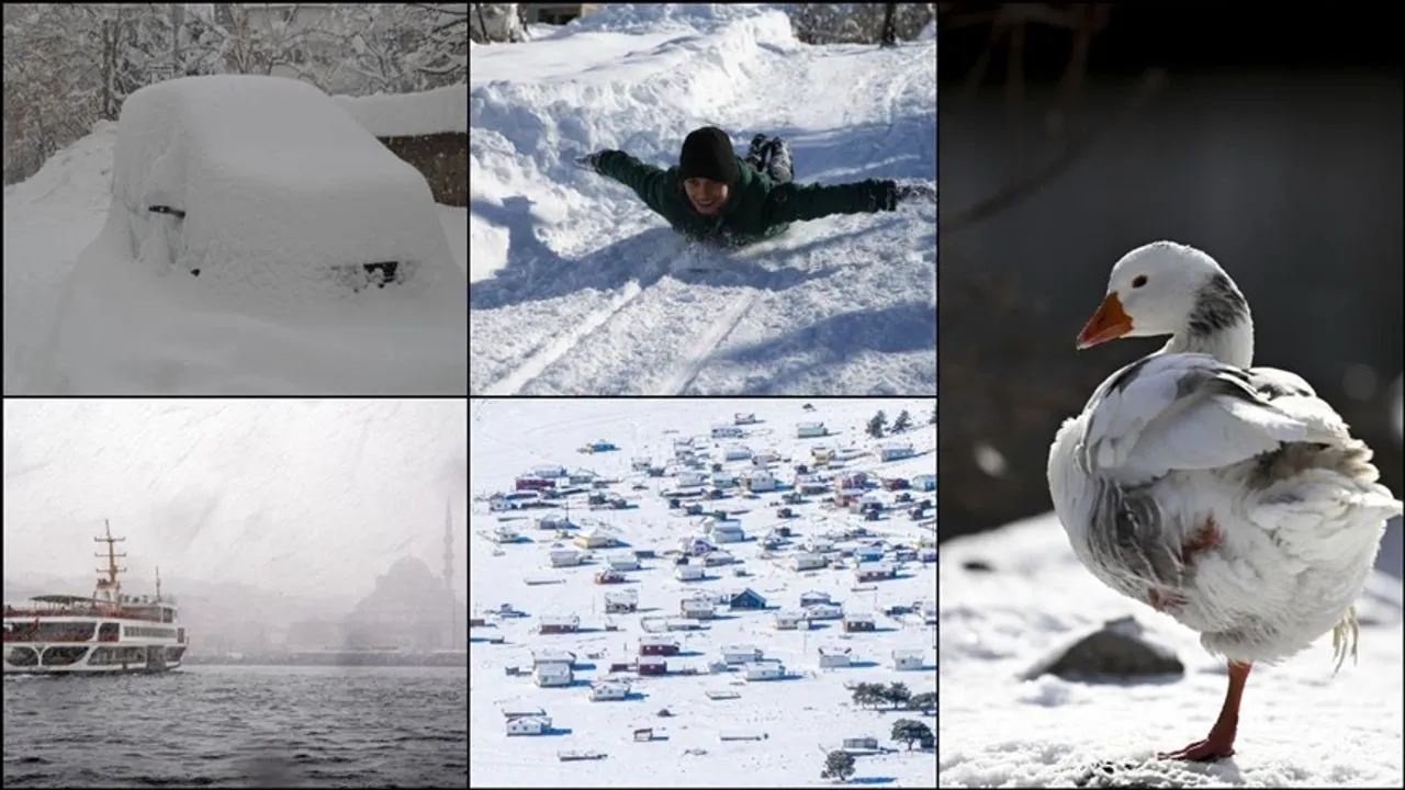 برف بسیاری از مناطق ترکیه را سفیدپوش کرد