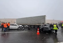 دوازده کشته و زخمی در تصادف زنجیره‌ای در غازی آنتپ