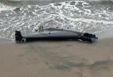 کشف قطعه‌ای از یک پهپاد در سواحل اُردو