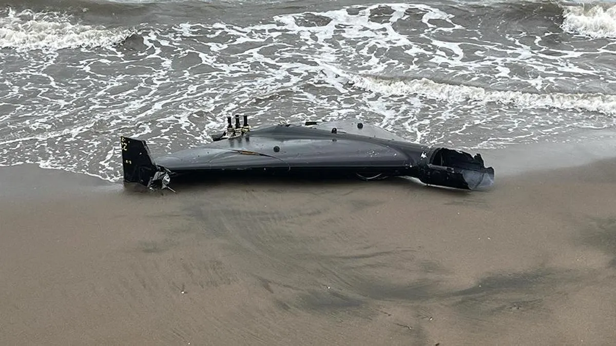 کشف قطعه‌ای از یک پهپاد در سواحل اُردو