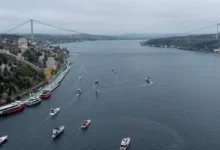 عبور 40 هزار و 172 کشتی از تنگه بسفر استانبول در سال 2025