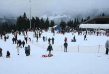 ازدحام آخر هفته در مرکز اسکی ایلغاز یوردونتپه